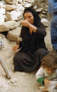 Coptic weavers and house 1999 009